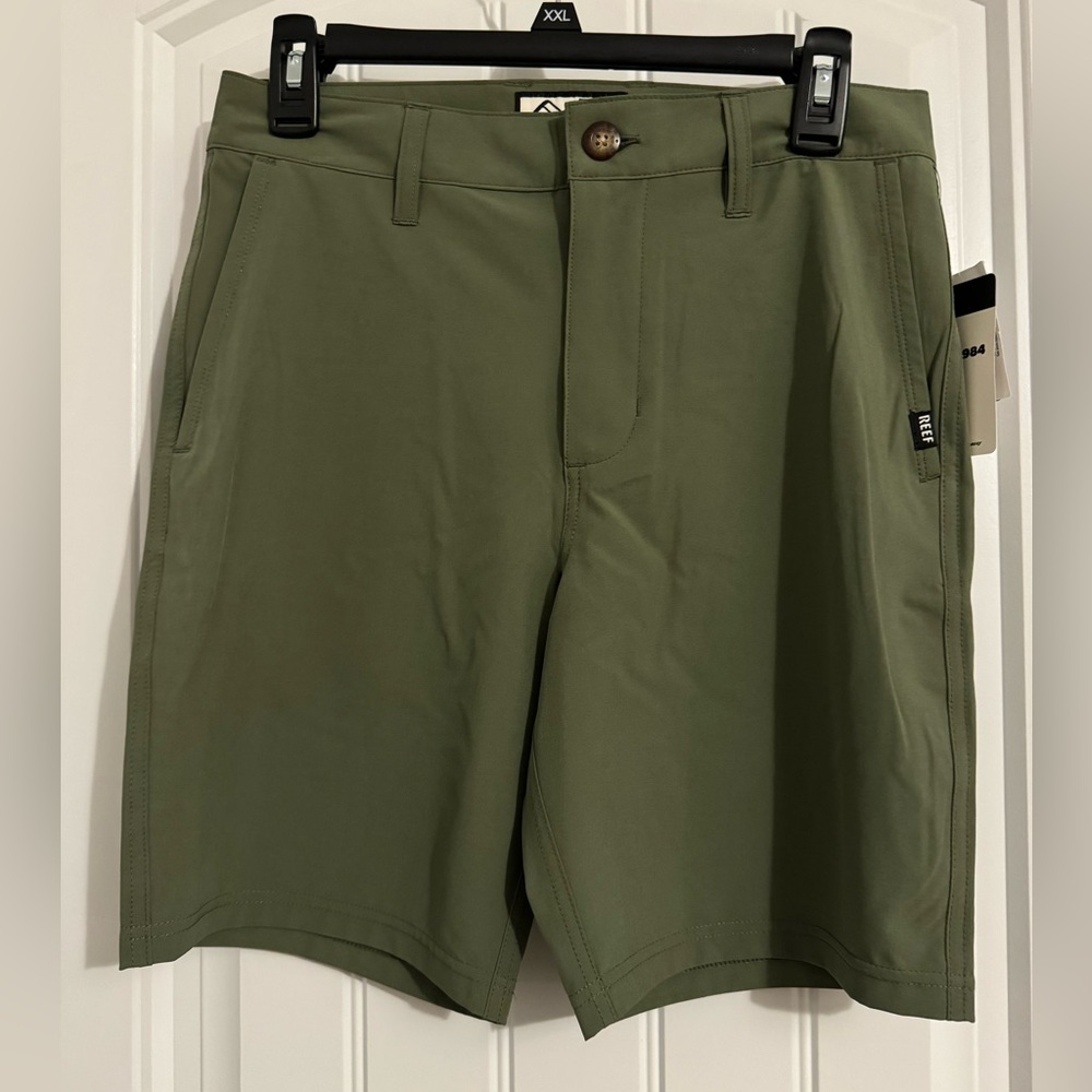 Cool Reef men's size 28 olive green board shorts NWT